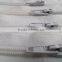 Nylon Zippers Coil Closed Bottom White zipper
