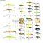 40pcs/lot Fishing Lures 40 Colors Minnow Lure Crank Lures Mix Fishing Bait 40pcs Fishing Lure Simulated Bait Minnow with Hook