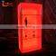 lighting up wine display design,color changeable display shelf,LED square display