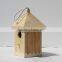 China supplier for unfinished cheap FSC wooden bird house