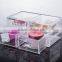 High Quality PS Transparent Large Size Cosmetic Box /Dressing Case with Various Usage