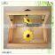 small solid legs mirror photo frame wood box