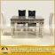 luxury stainless steel dining tbale restaurant furniture