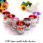 Lover glass candle holders jar candles
