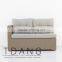 Belvedere Right Hand Wicker Bench - Vietnam Poly Rattan - Outdoor Wicker Furniture