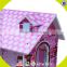 new design wooden doll house high quality wooden toy doll house W06A092