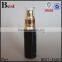 30ml cost price  china black glass bottle gold metal spray cosmetic toner silk screen printing bottle glass manufacture