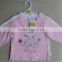 baby interlock jersey pajama set. high quality comfortable cute embroidery girls baby pajama set