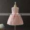 New arrival Turkey wholesale summer frock designs pictures party dress Pink Lace Bow-knot Vietnam girls dresses 0-13 Years old