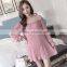 Wholesale Spring Formal Maternity Ruffle Dress 2017 Fashion Loose Lady Chiffon Dress