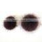 Myfur Customized Real Raccoon Fur Pompom Detachable Hat Pom Poms