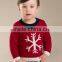 2017 brand clothes christmas wool embroidery fancy baby sweater design for childrens