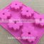 Wholesale safety Cherry blossoms shape silicone chocolate mould,soap mold,diy cake mould