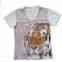 Brand casual women's short-sleeved T-shirt cotton digital printing process custom