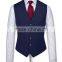 High quality vest waistcoat Men's designer V-Neck buttoned waistcoat Formal business waistcoat Polyester Customized waiter vests