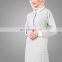 2016 Silk Route Islamic Clothing Abaya Jilbab Islamic Design Grey Checked Jilbab