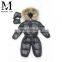 Cute Super Quality Lovely Child Down Overwear Kids Fur Hooded Coats