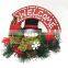 2017 Christmas Door Hanger Decoration Decorative Christmas Wreath Pine With Ornaments