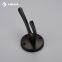 Fancy Design Filta Hardware Eco-Friendly Home Design Storage Black Double Zinc Alloy Coat Hook Hanger 6588