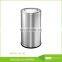 Wholesales Hotel Ground Black Barrel Hotel Dustbin Metal Ground Trash Can