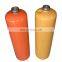 Empty r134a gas cylinder