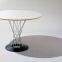 Modern creative design large round wood metal leg dining tables for restaurant