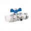 Manual loose joint PPR ball valve cooper high quality ball valve 1/2