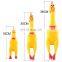 China supplier FREE SAMPLE eco-friendly durable PVC dog chew squeaky chicken toy