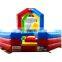 Outdoor arena balance wrecking team game,  Big inflatable wipeout ball game for sport park