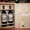 Accept OEM Unpainted Pine Wooden Wine Bottle Box,wood Boxes Wine Packed