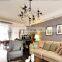 Industrial Style Kitchen Black And Brown Glass Colours Led Large Pendant Light