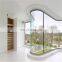 Clear super thin sheet low prices curved building office glass tempered with CE certificate