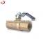 JD-4003 cast steel female threaded end ball valve with  one piece body