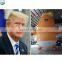 High-quality PVC/ Oxford cloth big finflatable nappy-wearing Donald Trump baby ballon set for protest NB006-4