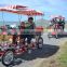 Four Wheel 4 Places Surrey Bike for Adult and Kids