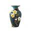 Fresh Retro Nordic Style Hand Made Color Paint Large Green Ceramic Vase For Indoor Decor