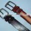 Fashion man light brown snake pu belt
