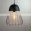 Modern Home Lamps  Hanging Black Metal Shade and Gold Bar Hotel / Kitchen Chandelier Ceiling Lighting