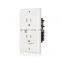 US American Standard 4.8A Wall Socket USB Type A Type C charge Power Adapter Outlets Universal Plug,TR Protection,Fast  Charge