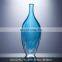 European Home Decorative Blue Vase Crystal Glass Vases For Office Table Custom