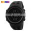 SKMEI 1251 Men Digital Wristwatch Hot Sale Fashion LED Digital Display Silicone Band Male Sport Watches