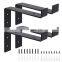 Shelves Bracket Black Diy L J Angle Support Heavy Duty Industrial Rustic Floating Cast Iron Metal Solid Steel Wall Shelf Bracket