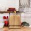 White Cookbook Stand for Kitchen Counter Adjustable Recipe Book Holder Rustic Wood Cutting Board Style