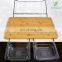 Multifunctional Bamboo Cutting Board Chopping Board with 5 Storage container Racks Kitchen Wood Food Plate