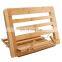 Bamboo Book Stand Adjustable Reading Book Recipe Holder display racks