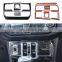 Lantsun Gear cover decorative sticker shift panel cover car central carbon fiber control panel