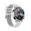 V25 Lady Smart Watch With Stainless Steel Golden Round Screen Body Temperature Smart Watch V25