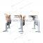 Elegant metal leg classroom desk and chair for student in school and university TC-930-V