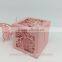 2016 Newest Wholesale Romantic Pink Butterfly Laser Cut Wedding Candy Box