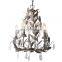 American Retro Iron Branch Crystal Candle Living Room Dining Room Bedroom Luxury French Art Chandelier